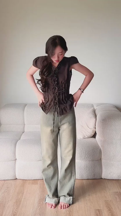 เสื้อคอวีพรางหุ่น”รุ่นคลอเซส“ (Closet) by VÂNNA